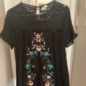 embroidered summer dress